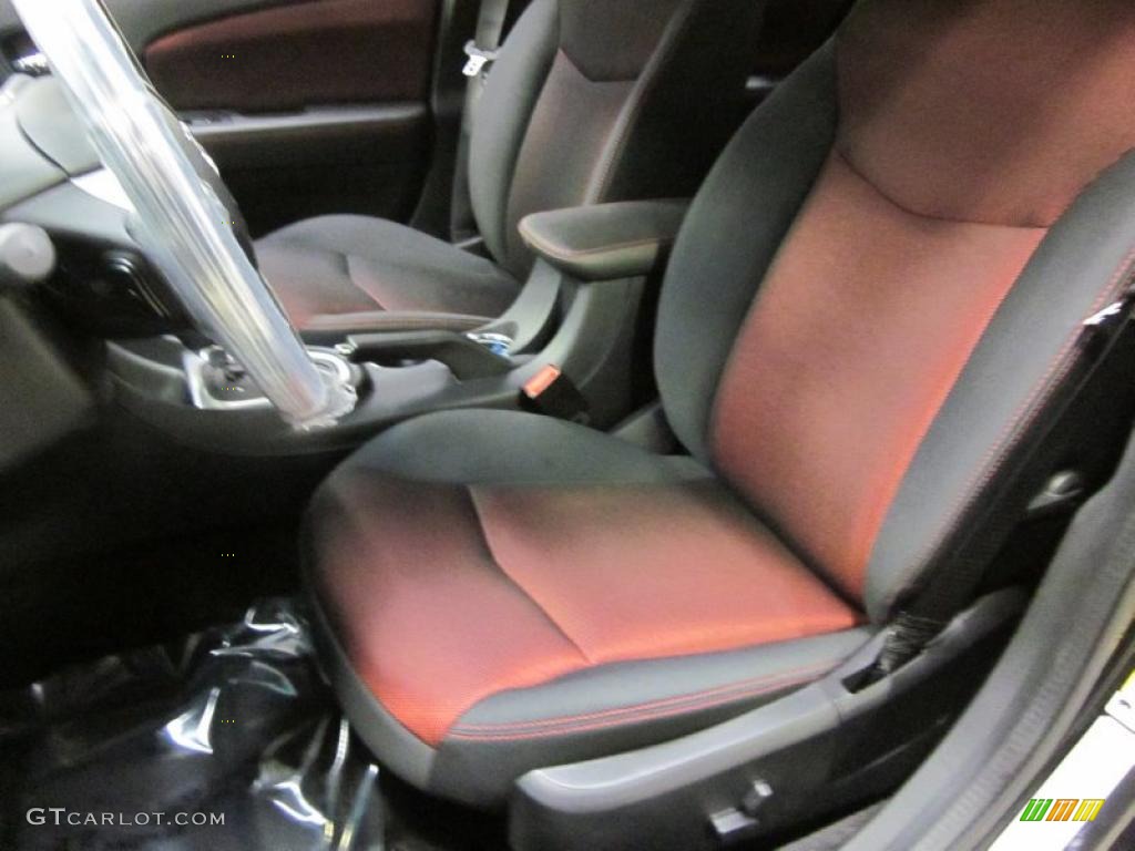 Black/Red Interior 2011 Dodge Avenger Mainstreet Photo #42821802