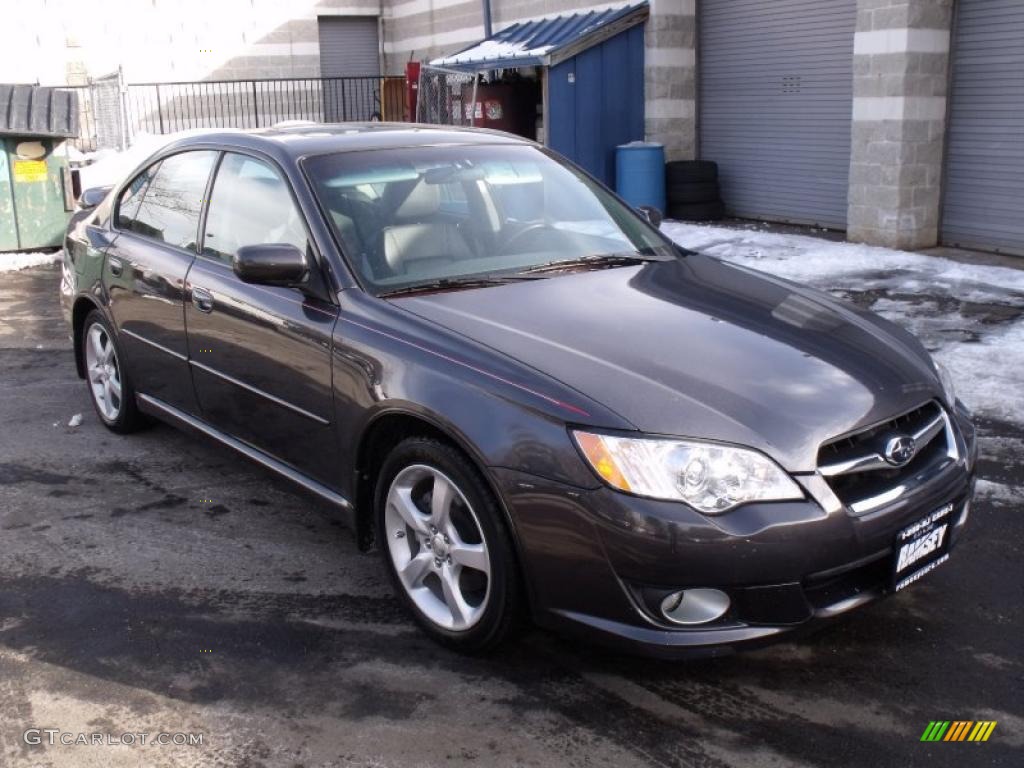 2008 Legacy 2.5i Limited Sedan - Diamond Gray Metallic / Off Black photo #7