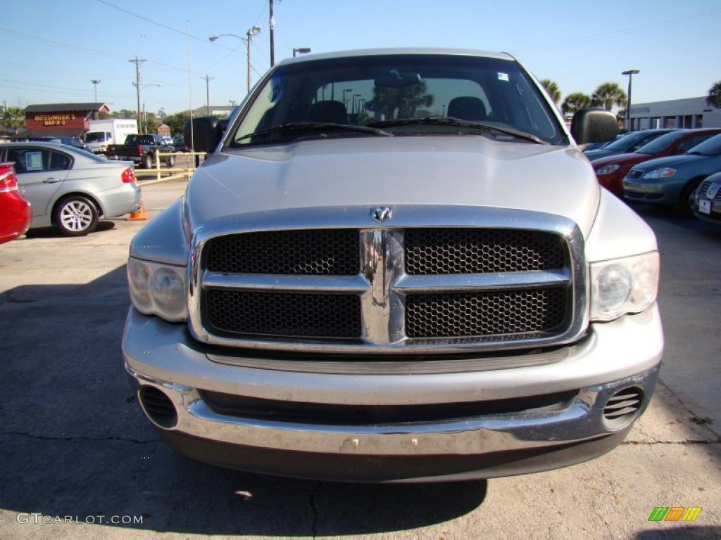 2002 Ram 1500 ST Quad Cab - Bright Silver Metallic / Dark Slate Gray photo #3