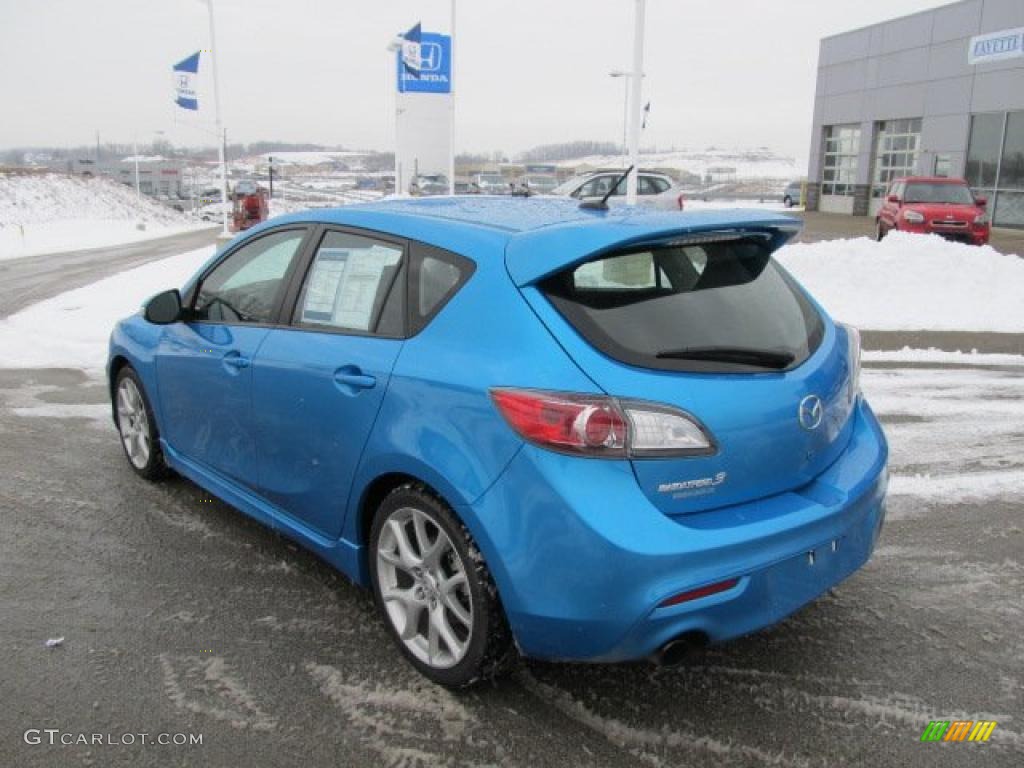 2010 MAZDA3 MAZDASPEED3 Sport 5 Door - Celestial Blue Mica / Black/Red photo #10