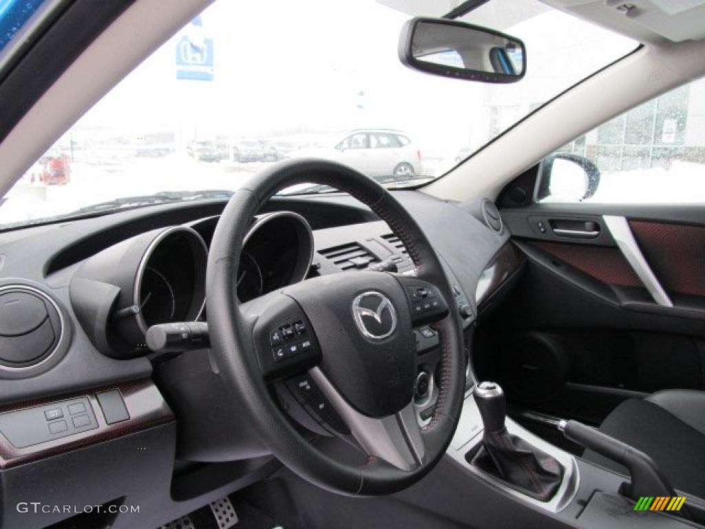 Black/Red Interior 2010 Mazda MAZDA3 MAZDASPEED3 Sport 5 Door Photo #42823012