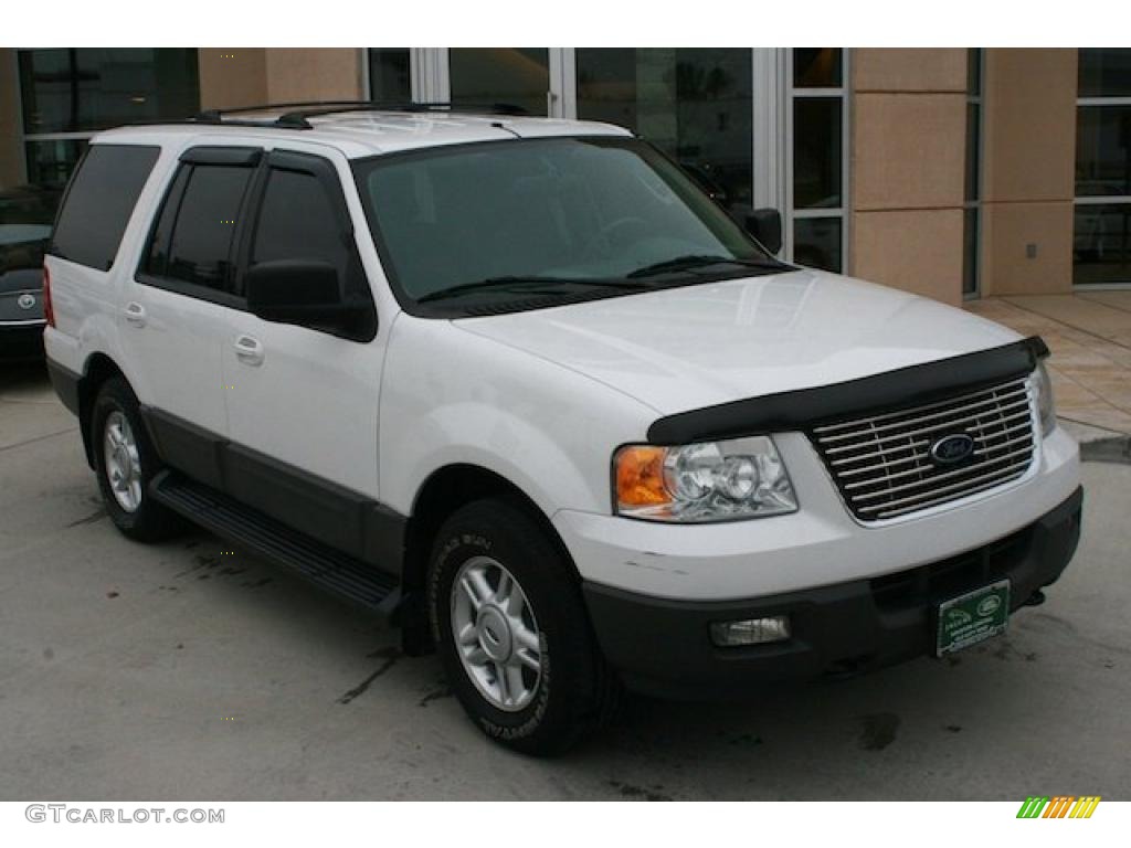 2004 Expedition XLT 4x4 - Oxford White / Medium Flint Gray photo #14