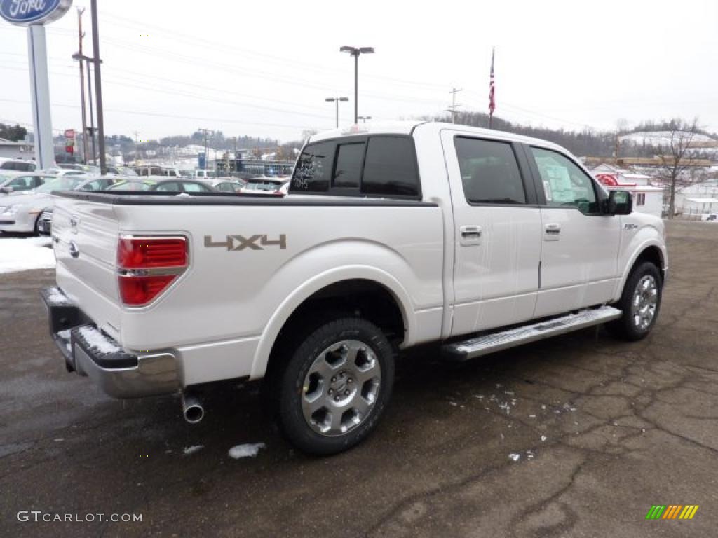 White Platinum Metallic Tri-Coat 2011 Ford F150 Lariat SuperCrew 4x4 Exterior Photo #42826818