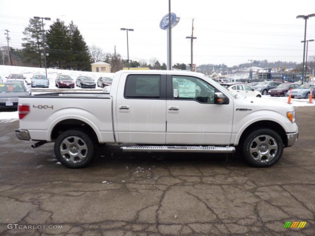 White Platinum Metallic Tri-Coat 2011 Ford F150 Lariat SuperCrew 4x4 Exterior Photo #42826837