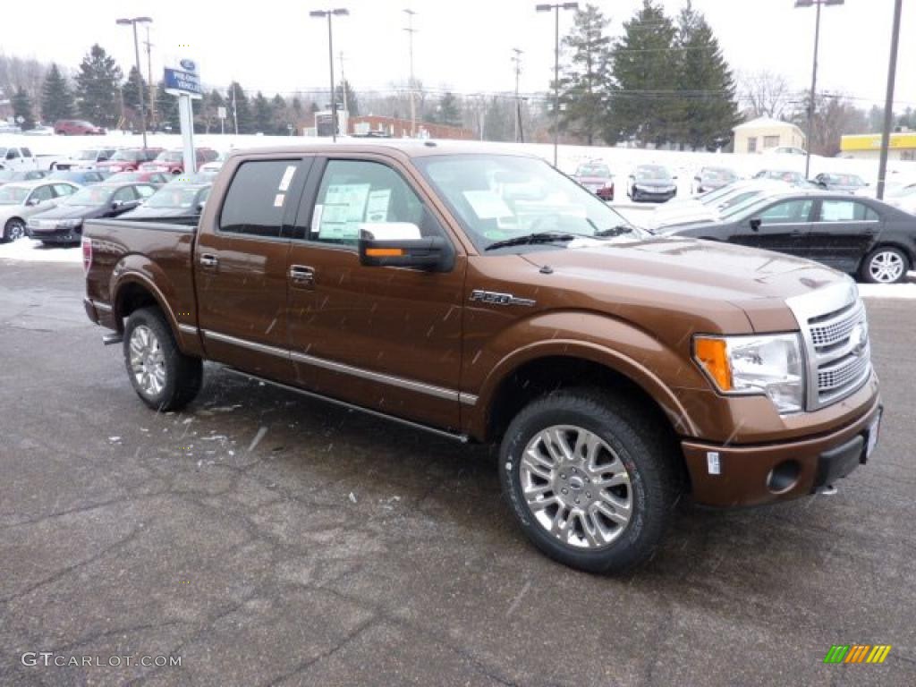 Golden Bronze Metallic 2011 Ford F150 Platinum SuperCrew 4x4 Exterior Photo #42827178