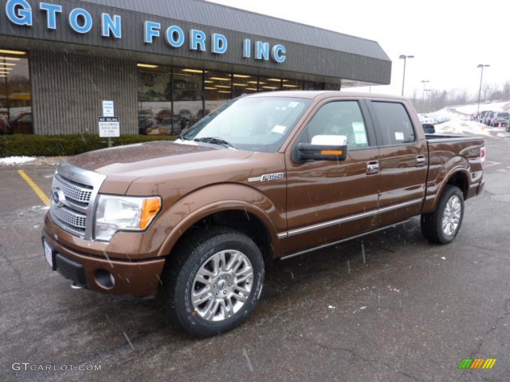 Golden Bronze Metallic 2011 Ford F150 Platinum SuperCrew 4x4 Exterior Photo #42827210
