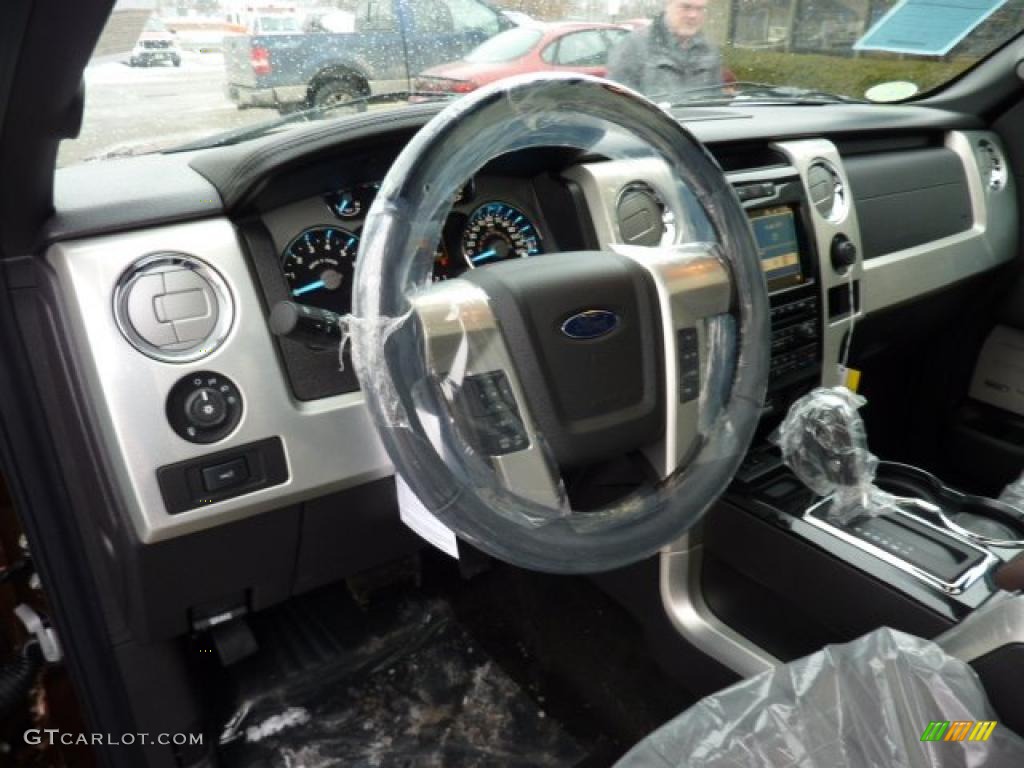 2011 Ford F150 Platinum SuperCrew 4x4 Sienna Brown/Black Dashboard Photo #42827266