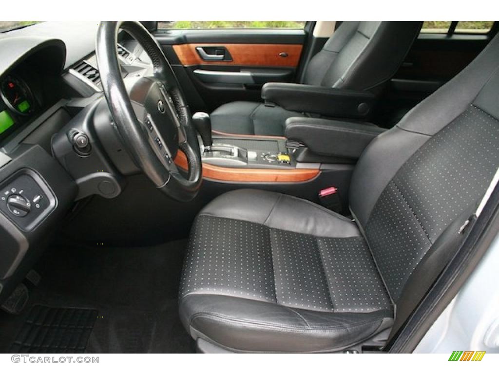 Ebony Black Interior 2006 Land Rover Range Rover Sport Supercharged Photo #42827402