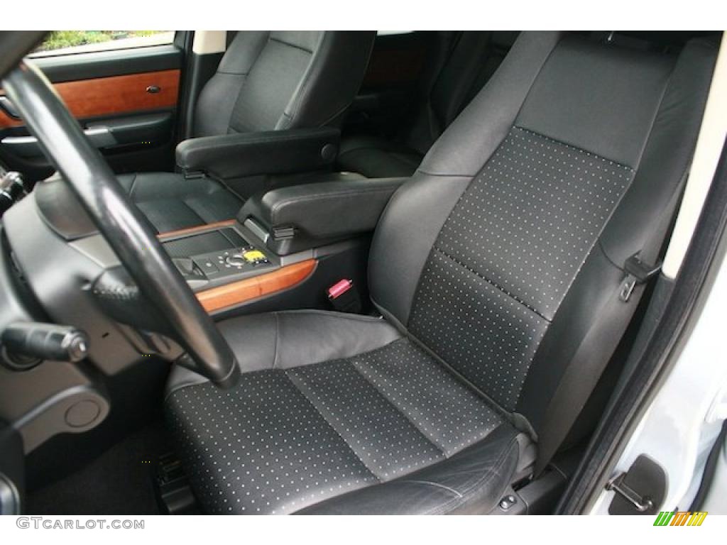 Ebony Black Interior 2006 Land Rover Range Rover Sport Supercharged Photo #42827698