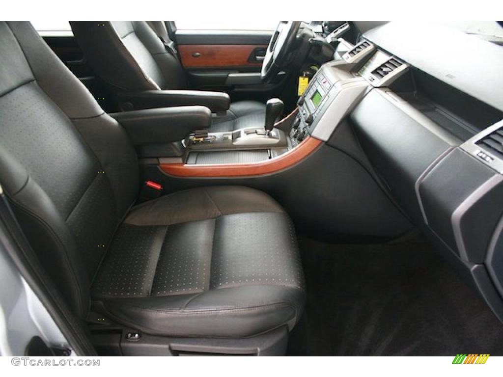 Ebony Black Interior 2006 Land Rover Range Rover Sport Supercharged Photo #42827862