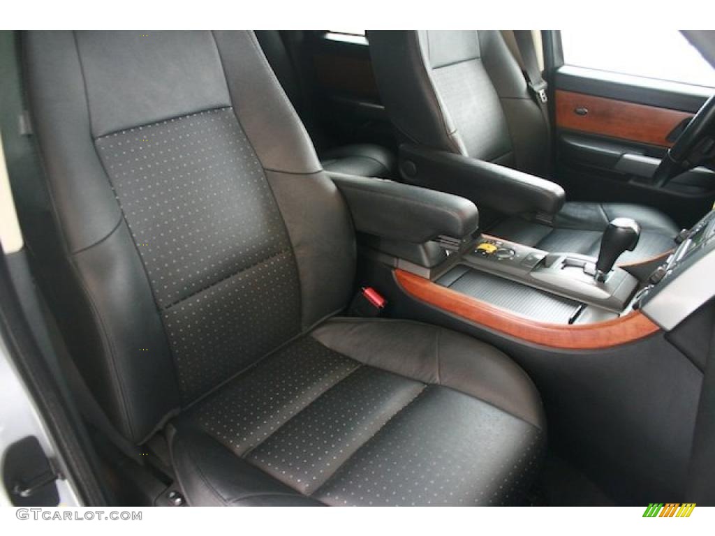 Ebony Black Interior 2006 Land Rover Range Rover Sport Supercharged Photo #42827902