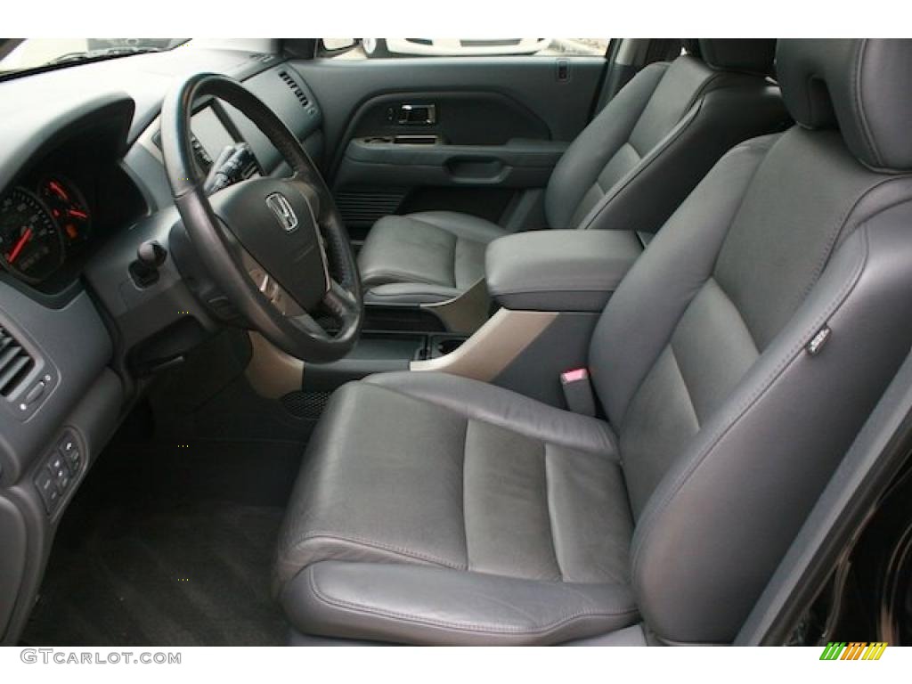 Gray Interior 2007 Honda Pilot EX-L Photo #42828242