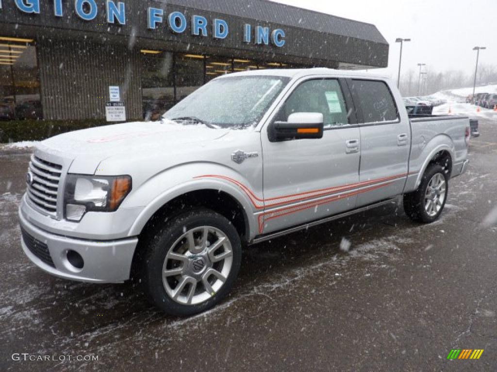 Ingot Silver Metallic 2011 Ford F150 Harley-Davidson SuperCrew 4x4 Exterior Photo #42828518