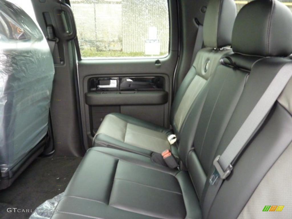 Black/Silver Smoke Interior 2011 Ford F150 Harley-Davidson SuperCrew 4x4 Photo #42828638