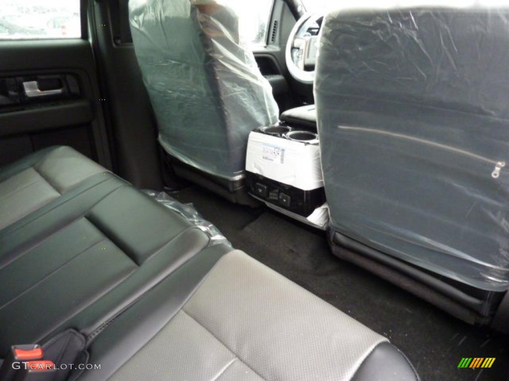 Black/Silver Smoke Interior 2011 Ford F150 Harley-Davidson SuperCrew 4x4 Photo #42828658