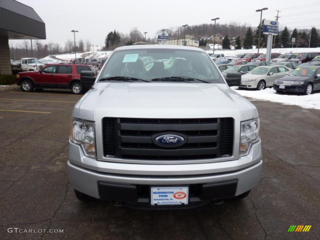 2011 F150 STX SuperCab 4x4 - Ingot Silver Metallic / Steel Gray photo #7