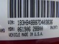 2007 Inferno Red Crystal Pearl Dodge Caliber SXT  photo #13
