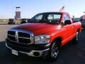 2007 Flame Red Dodge Ram 1500 SXT Regular Cab  photo #7