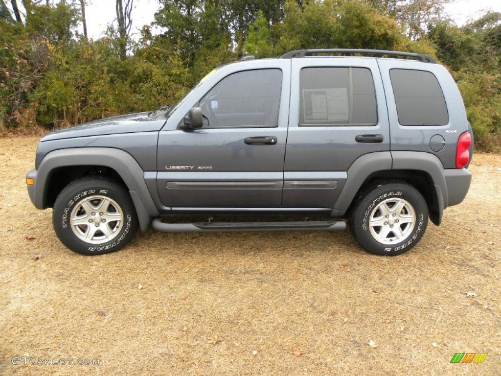 Steel Blue Pearlcoat 2002 Jeep Liberty Sport 4x4 Exterior Photo #42833618