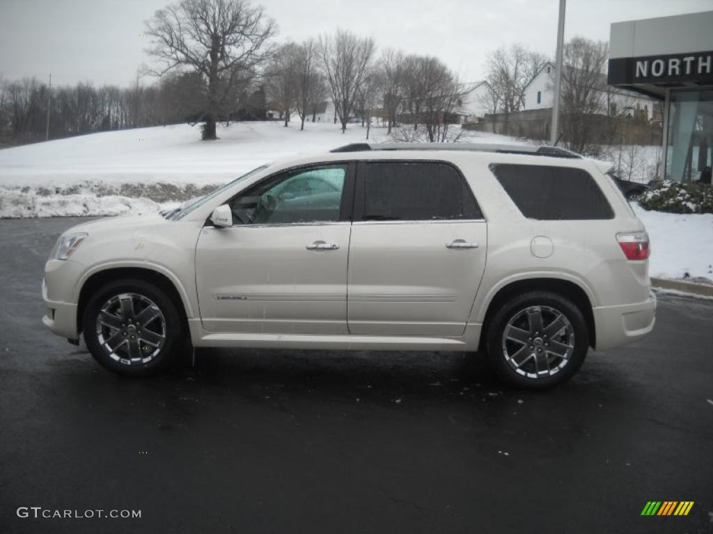 White Diamond Tintcoat 2011 GMC Acadia Denali AWD Exterior Photo #42833830