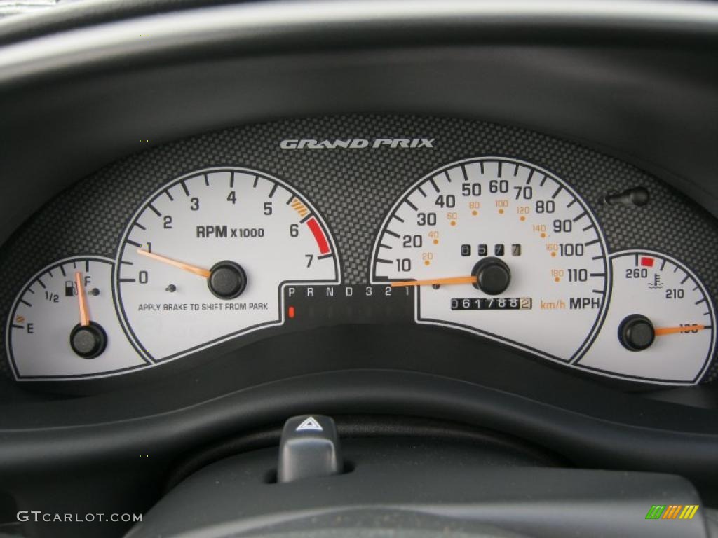 2003 Pontiac Grand Prix GTP Sedan Gauges Photo #42835426