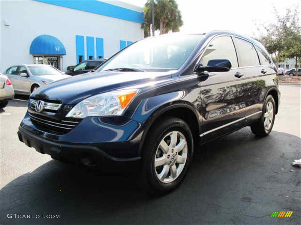 2007 CR-V EX-L - Royal Blue Pearl / Black photo #6