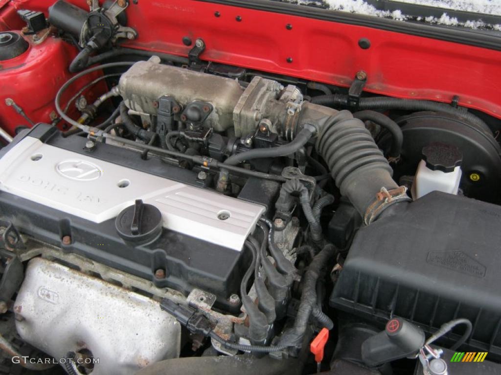 2004 Hyundai Accent GL Sedan 1.6 Liter DOHC 16-Valve 4 Cylinder Engine Photo #42837554