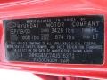 HL: Retro Red 2004 Hyundai Accent GL Sedan Color Code