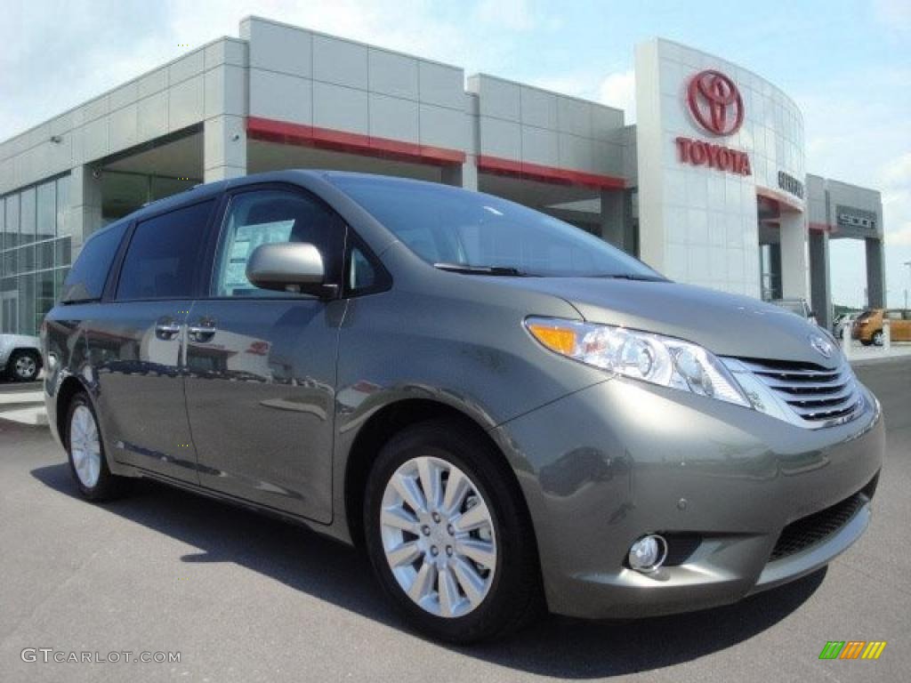 2011 Sienna Limited AWD - Cypress Green Pearl / Light Gray photo #1