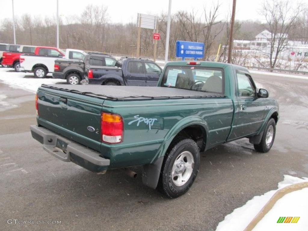 Amazon Green Metallic 1999 Ford Ranger Sport Regular Cab 4x4 Exterior Photo #42838830