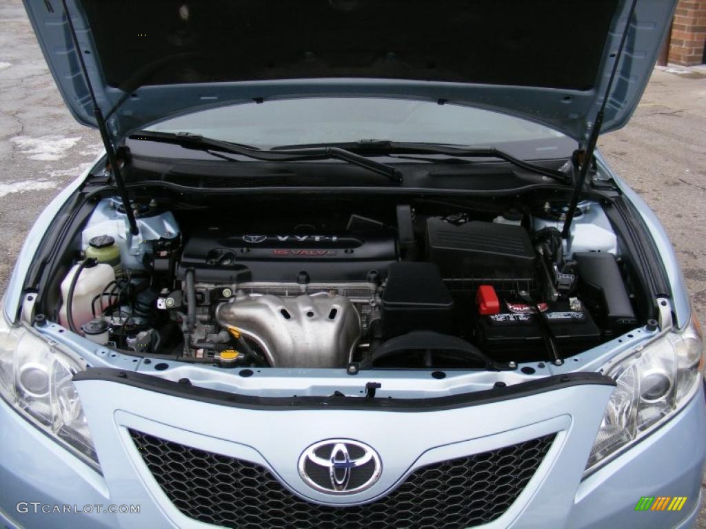 2008 Camry SE - Sky Blue Pearl / Dark Charcoal photo #27