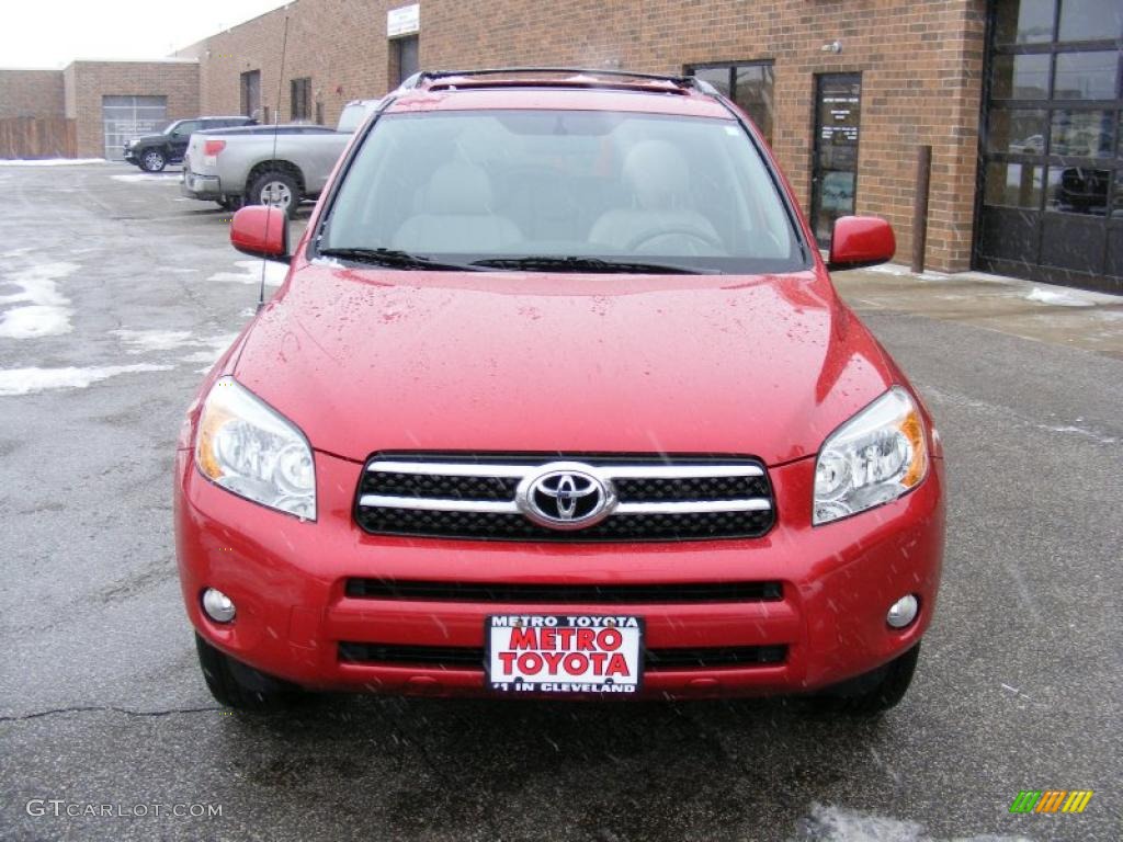 2007 RAV4 Limited - Barcelona Red Pearl / Ash Gray photo #8