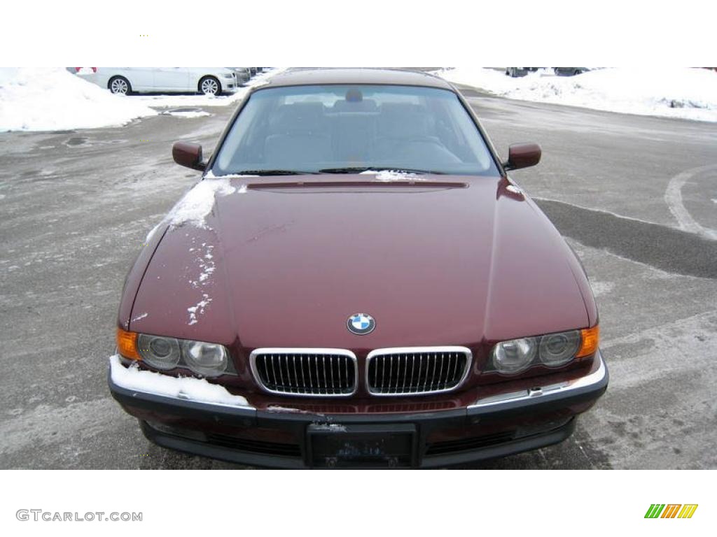 2000 7 Series 750iL Sedan - Royal Red Metallic / Grey photo #6