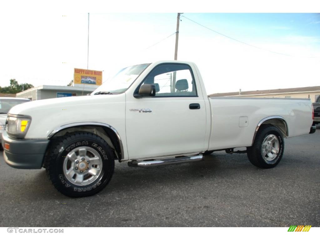 1996 T100 Truck Regular Cab - White / Blue photo #5