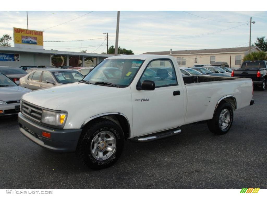 1996 T100 Truck Regular Cab - White / Blue photo #8
