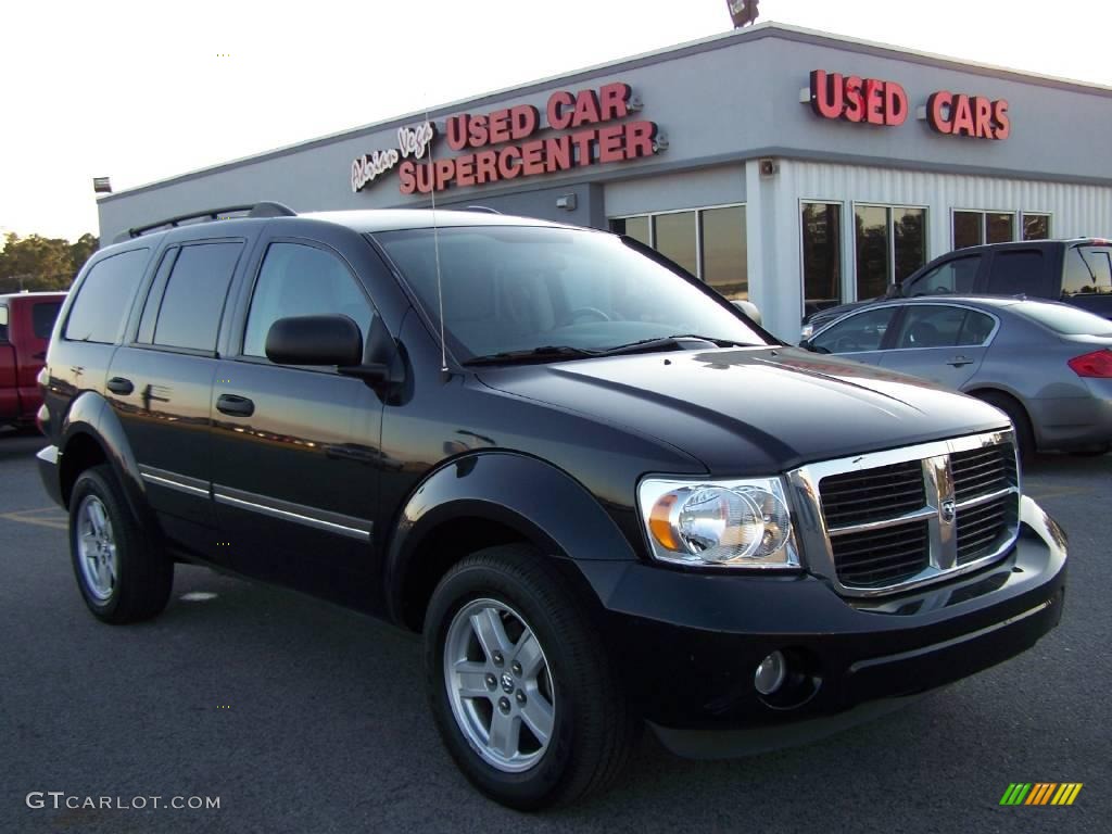 2008 Durango SLT - Brilliant Black / Dark/Light Slate Gray photo #1