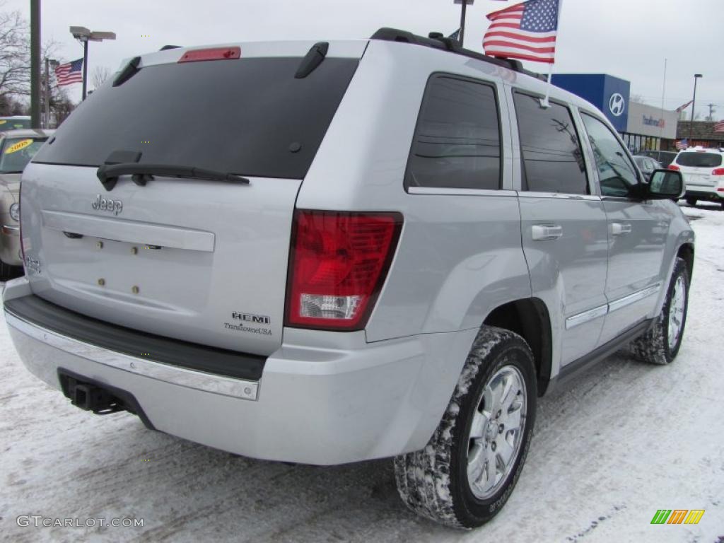 2008 Grand Cherokee Limited 4x4 - Bright Silver Metallic / Dark Slate Gray/Light Graystone photo #2
