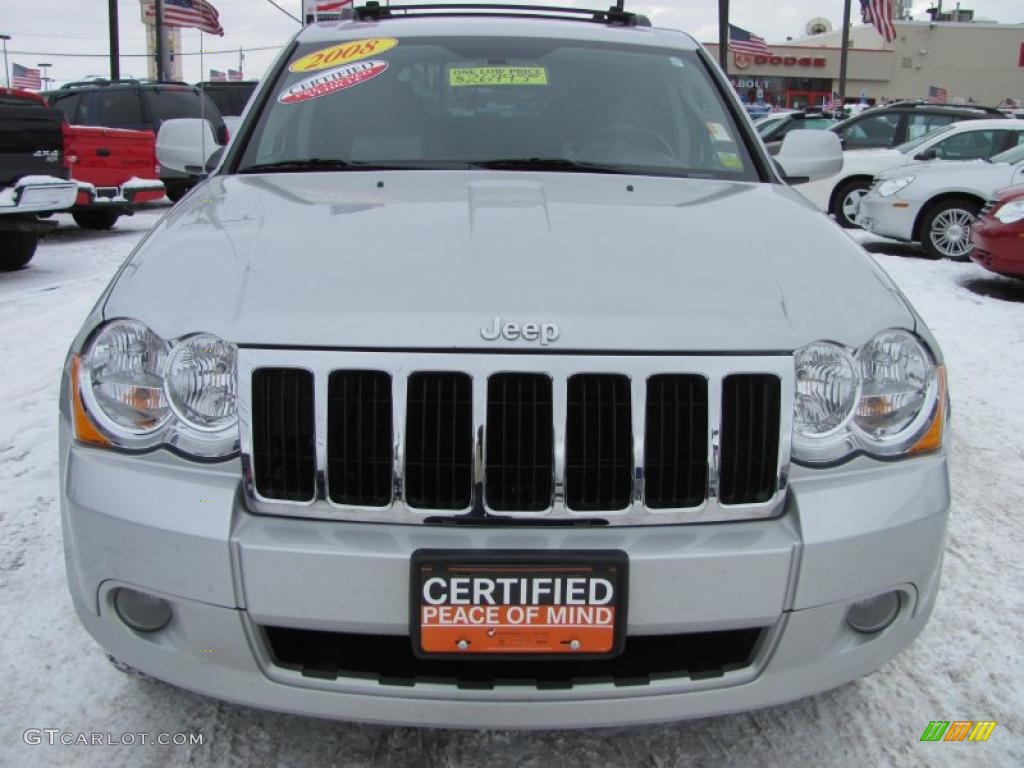 2008 Grand Cherokee Limited 4x4 - Bright Silver Metallic / Dark Slate Gray/Light Graystone photo #22