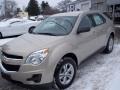 2011 Gold Mist Metallic Chevrolet Equinox LS AWD  photo #4