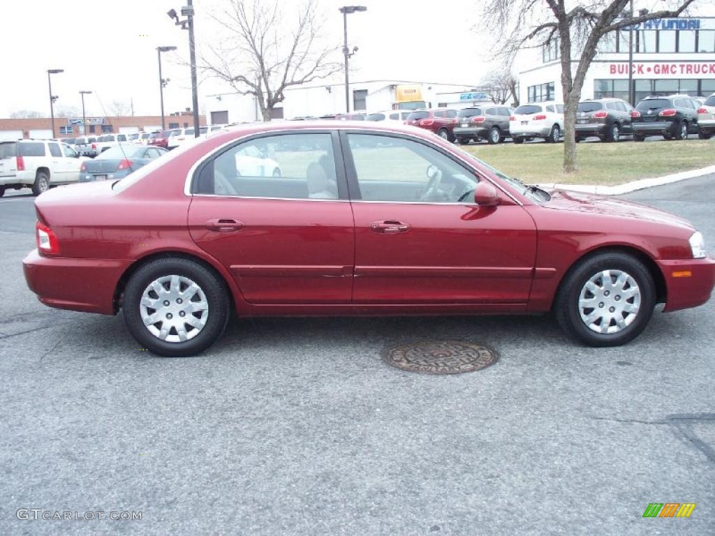 2005 Optima LX - Radiant Red / Beige photo #7