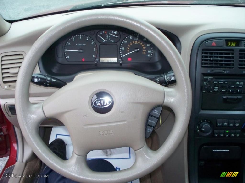 2005 Optima LX - Radiant Red / Beige photo #15