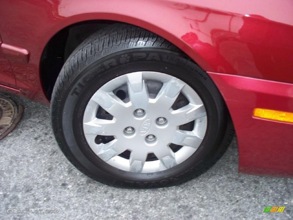 2005 Optima LX - Radiant Red / Beige photo #30