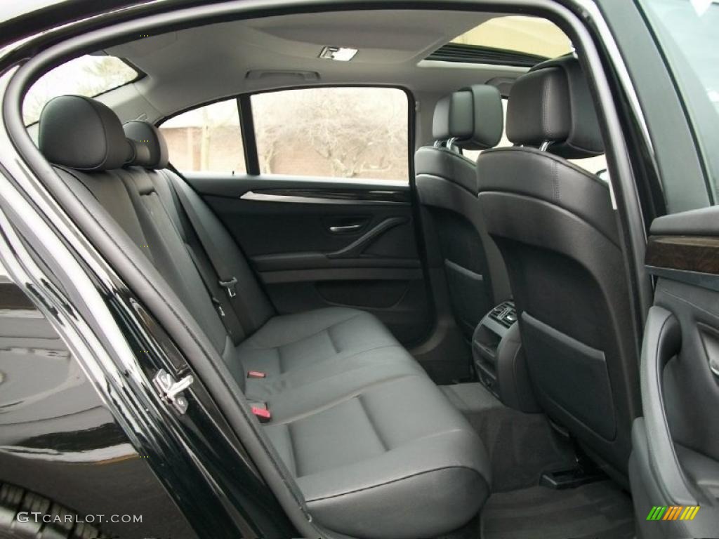 Black Interior 2011 BMW 5 Series 535i Sedan Photo #42849846