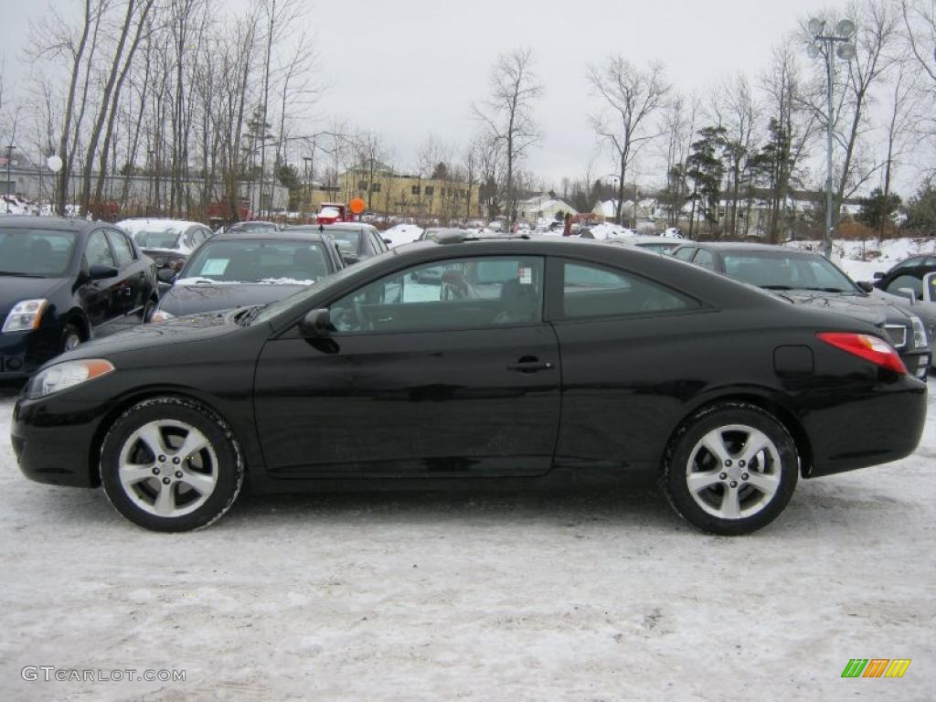 Black 2005 Toyota Solara SLE V6 Coupe Exterior Photo #42850046
