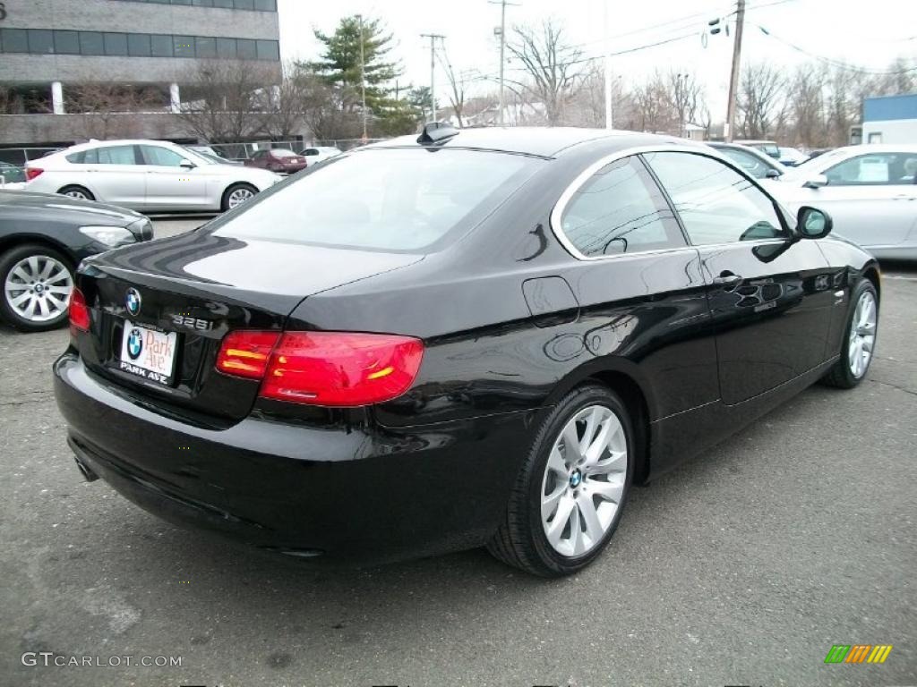 2011 3 Series 328i xDrive Coupe - Jet Black / Black photo #5