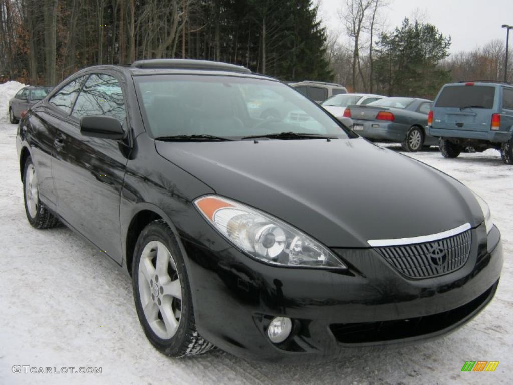Black 2005 Toyota Solara SLE V6 Coupe Exterior Photo #42850098