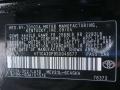 202: Black 2005 Toyota Solara SLE V6 Coupe Color Code