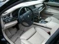 Oyster Nappa Leather 2011 BMW 7 Series 750Li Sedan Interior Color