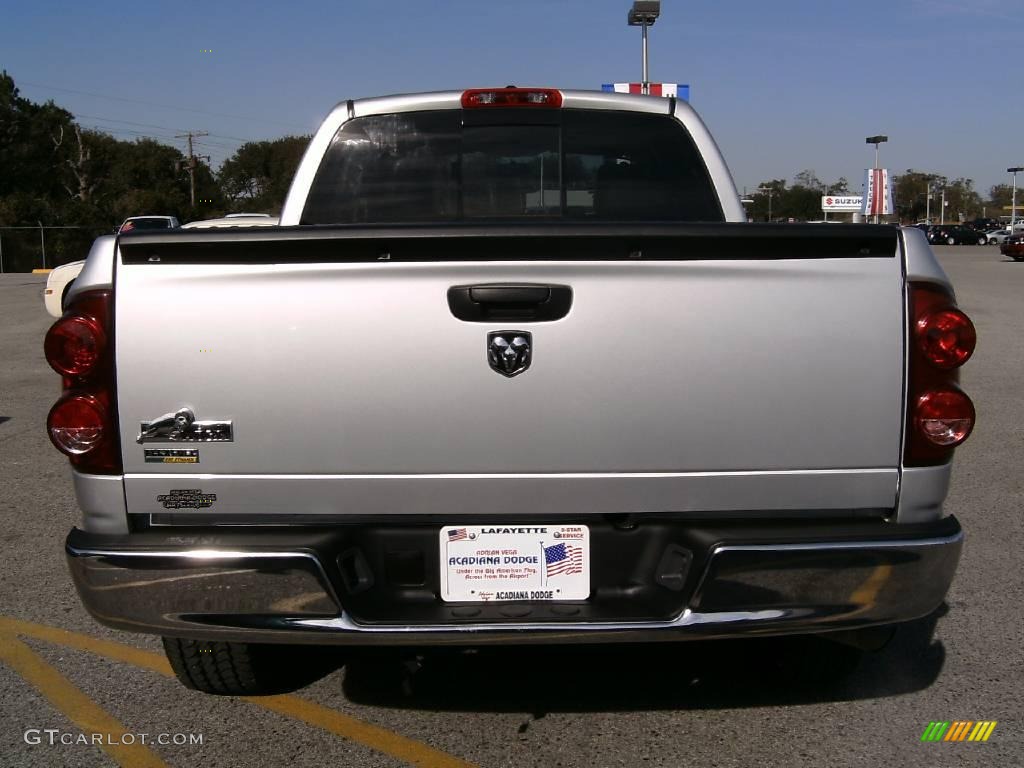 2008 Ram 1500 Big Horn Edition Quad Cab - Bright Silver Metallic / Medium Slate Gray photo #4