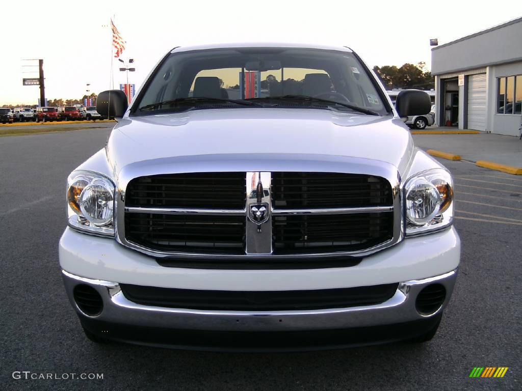 2008 Ram 1500 SLT Quad Cab - Bright White / Medium Slate Gray photo #8